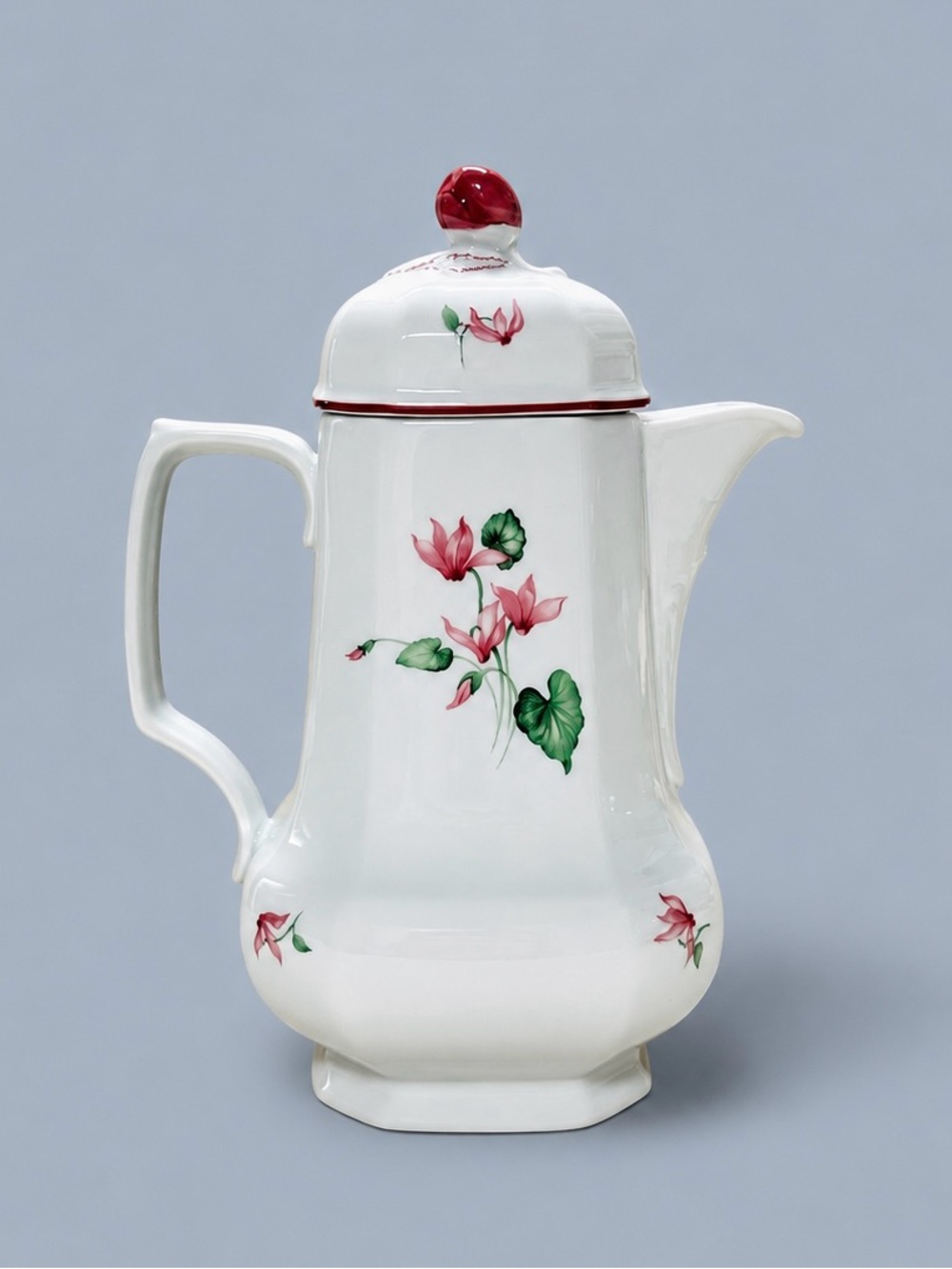 Seltmann Weiden Mirabell Bavaria W Germany Porcelain Coffee Pot Pink Floral 8”